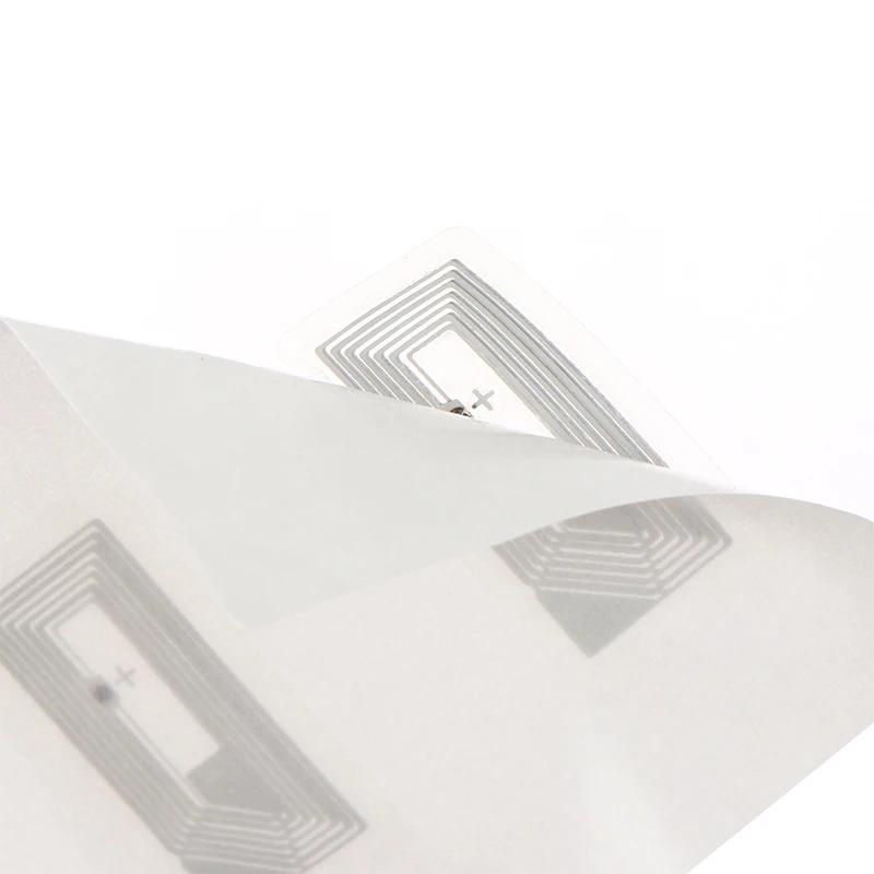 10Pcs NFC 칩 Ntag213 스티커 습식 인레이 11x21MM 13.56MHz RFID 라벨 태그 213 위조 방지 라벨 전자 라벨