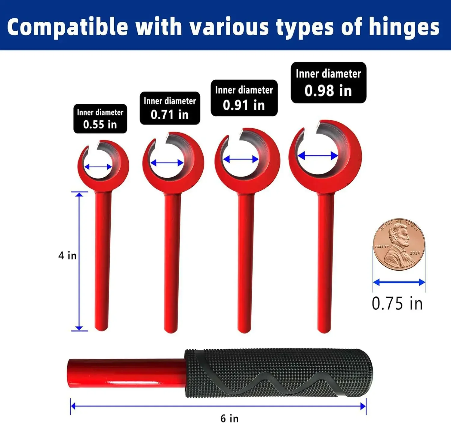 4-in-1 Hinge Gaps Adjustment Wrench Set 14/18/23/25mm Door Hinges Tuning Wrench Hinge Spanner Tool Door Hinge Bender Tool