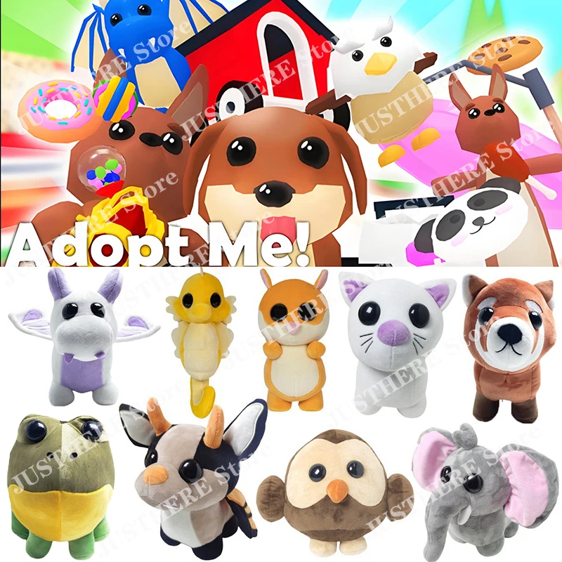 2026년 신제품 25cm 애니메이션 아답트 미 펫 박쥐 드래곤 봉제 인형 아답트 미 섀도우 드래곤 강아지 봉제 인형 부드러운 인형 생일 크리스마스 선물