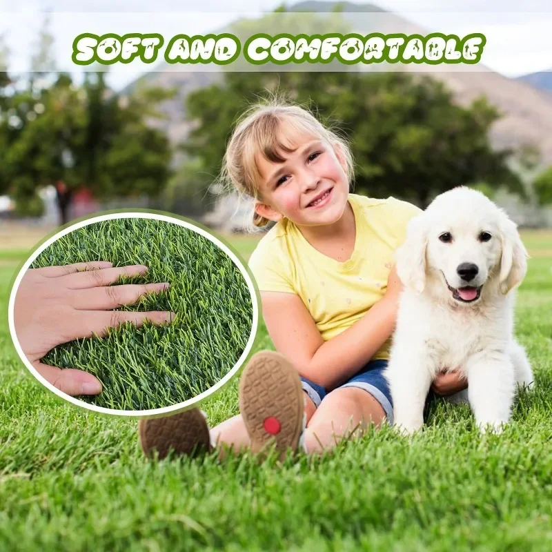 Dog Grass Large Patch Potty Artificial Dog Grass Bathroom Turf for Pet Training Washable Perfect Outdoor Portable Potty Pet Loo