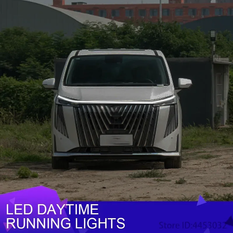 

DRL Car Engine Hood Lights For Gac Trumpchi gs3 emzoom gs4 ga5 gs8 2024 Flexible LED Strips Welcome light Auto Scan Starting