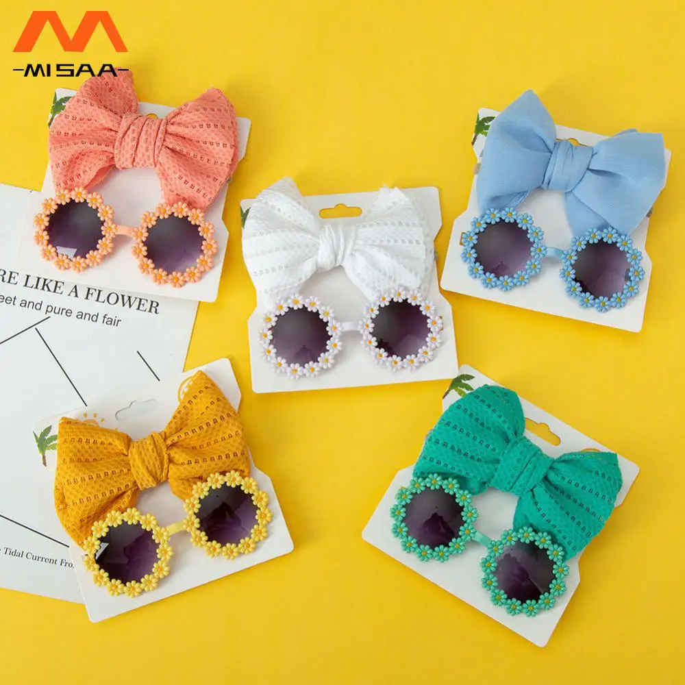 Childrens Sunglasses Durable And Durable With A Sense Of Texture Newborn Headband Summer Beach Photography Props Baby Sunglasses