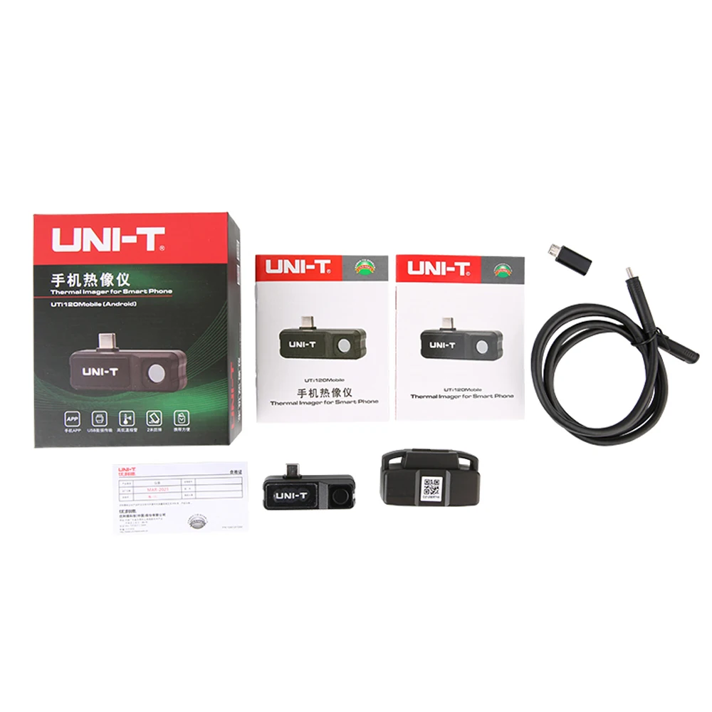 UNI-T UTi120 휴대폰 적외선 열화상 카메라 온도계 산업용 검사 열화상 카메라