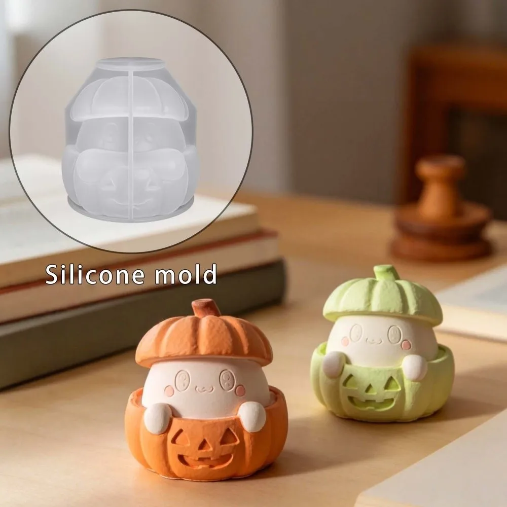 DIY Halloween Ornament Mold Silicone Easy Release Candle Wax Mold Non-stick Multi-purpose Epoxy Resin Plaster Mold