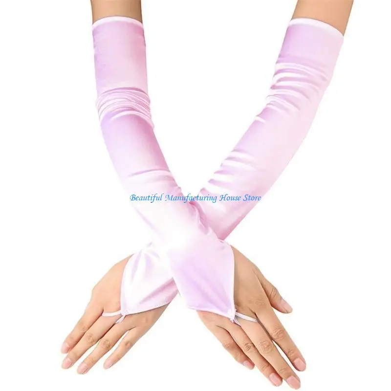 E56A Elegant Prom Gloves Women Bridal Shower Gloves Wedding Dress Gloves Armwear