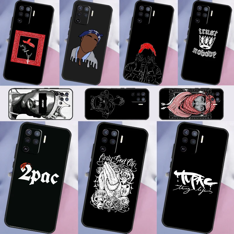 2Pac Tupac Shakur Funda For OPPO A5 A9 2020 A31 A53 A52 A72 A15 A16 A83 A91 A93 A54 A74 Find X3 X5 Pro Case