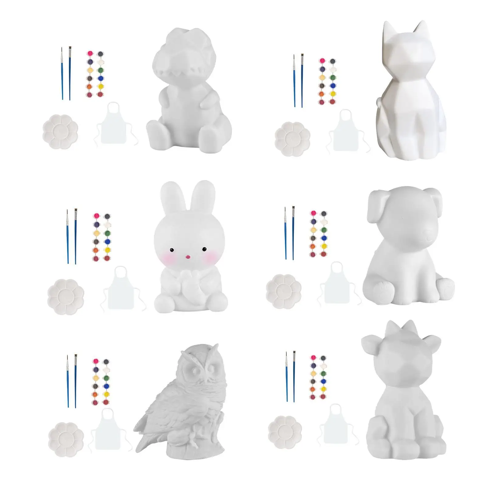 Animal Painting Kit Classroom Activities Art Supplies with Pigments Party Favors Kids Toys Luminous Toys for Ages 3 4 5 6 7 8