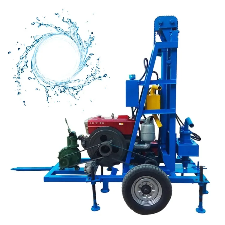 Easy Operate Small Hydraulic Water Well Drilling Rig Machine for Geological Exploration Shallow Well Drilling
