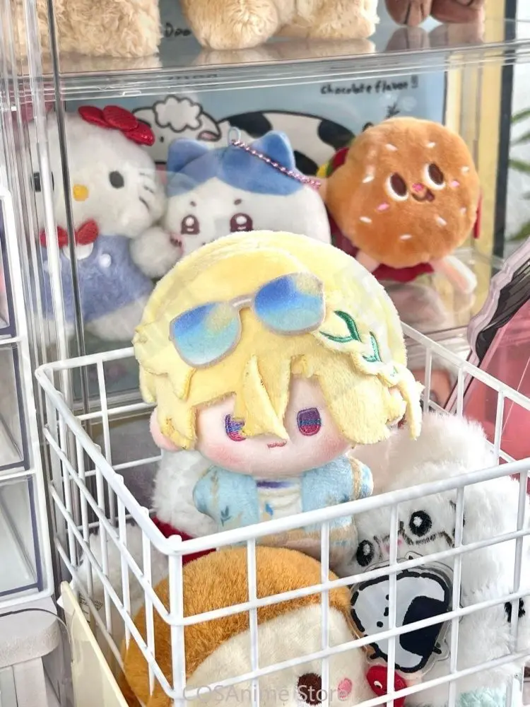 Honkai：Star Rail Aventurine: Playful Waves Robin Sunny Song 10cm Anime Cosplay Plush Figure Doll Keychain Haning Pendant view 4