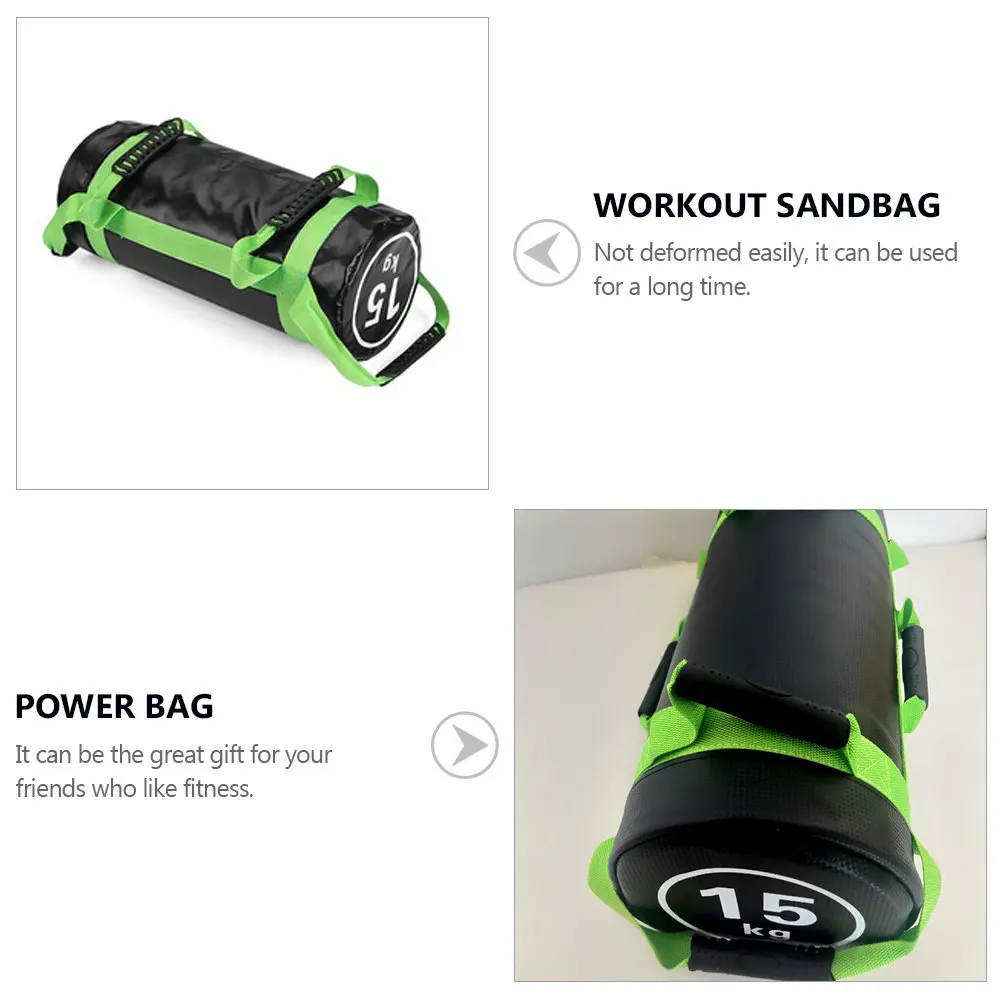1Set High Density Sandbag Fitness Training Bag Workout Power Bag for Weight Bearing Exercises Functional Training