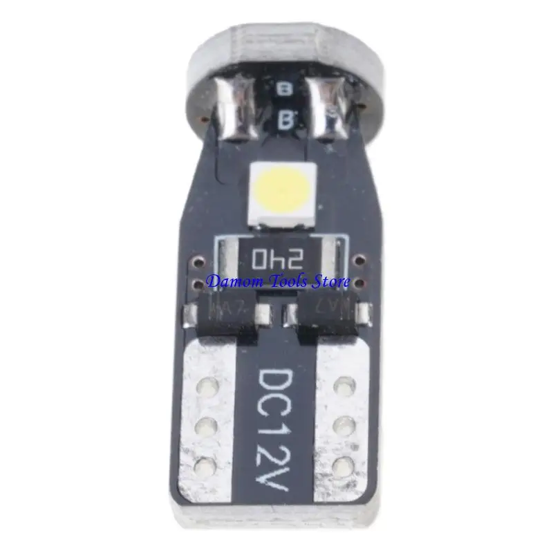 57BE LED Auto Bulb 3SMD 6500K White Bus Interior Position Light PCB Texture