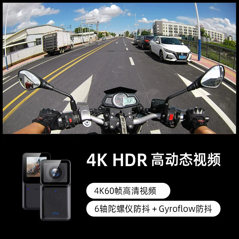 *Thumb Action Camera 4K Motorcycle Driving Recorder Fishing Riding Anti-shake Water