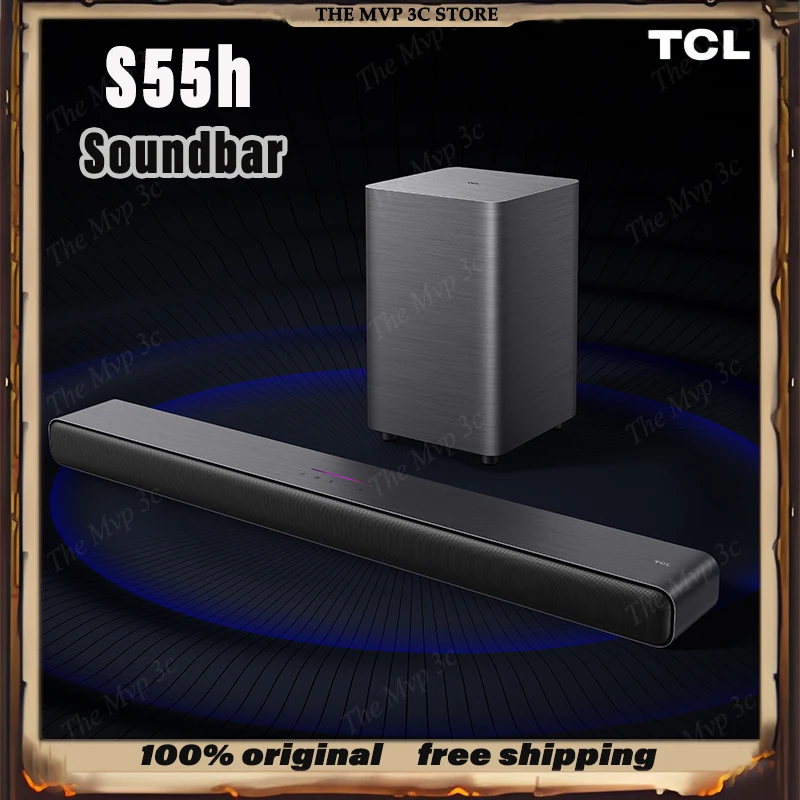 Sales TCL Soundbar S55h  With Dolby Atmos And Dts Virtual:X 220w High-Power Independent Subwoofer Home speaker Bluetooth 220W