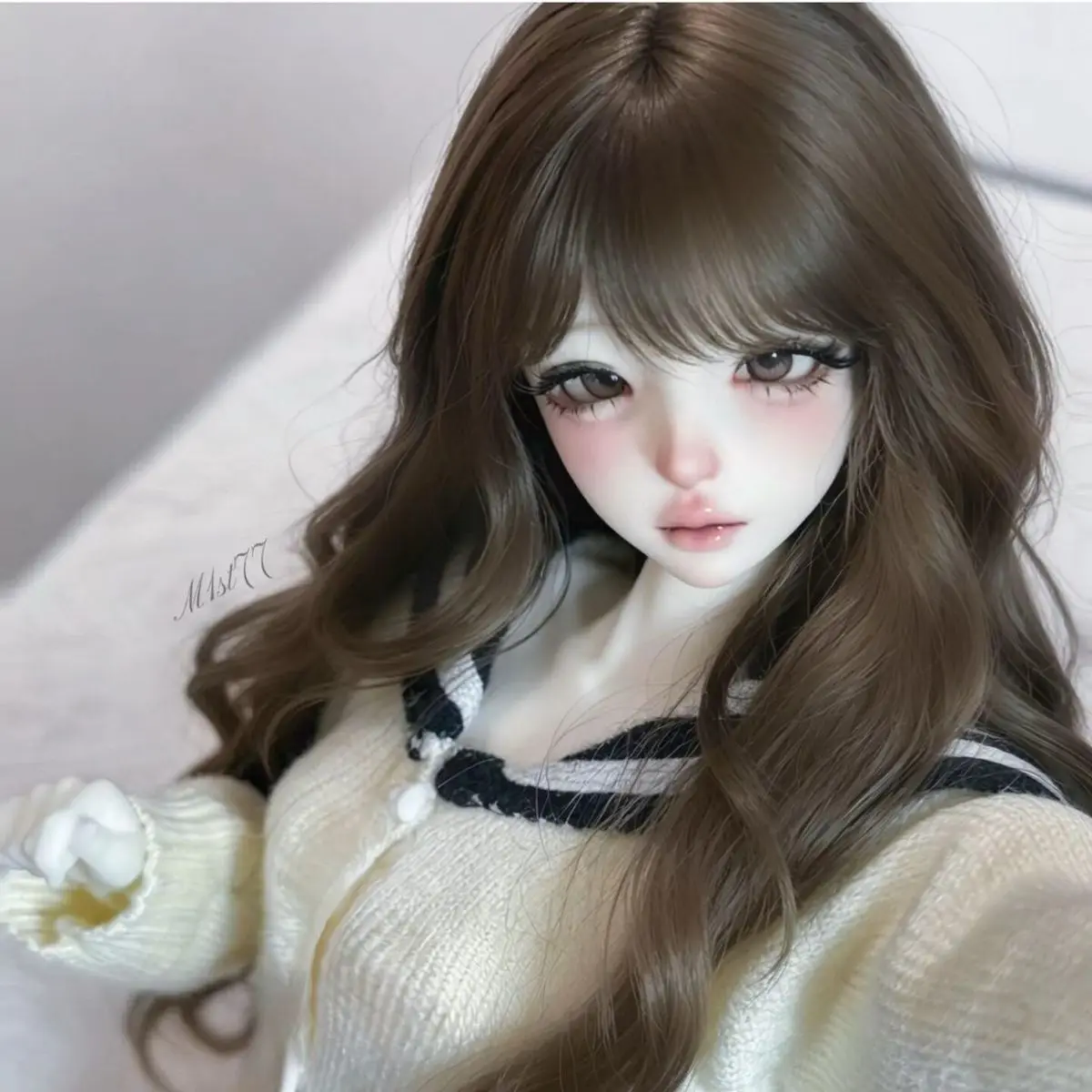 1/3 1/4 1/6 Bjd Doll Wig Korean Senior Sister Wind Big Wave Long Curled Hair Bjd Doll Daily Dress Up Doll Accessories No Doll