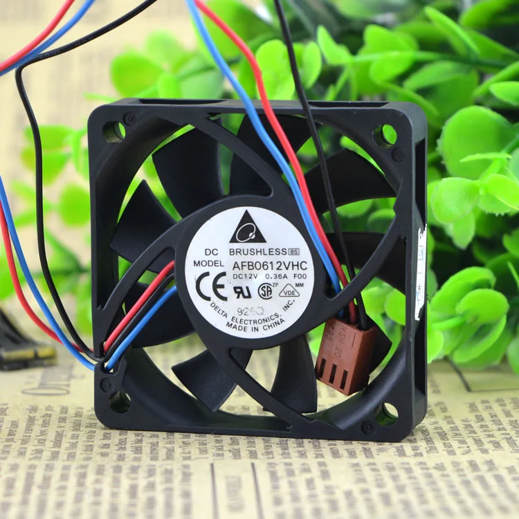 

ORIGINAL AFB0612VHC 6015 12V 0.36A 6CM 3WIRES SPEED DETECTION COOLING FAN