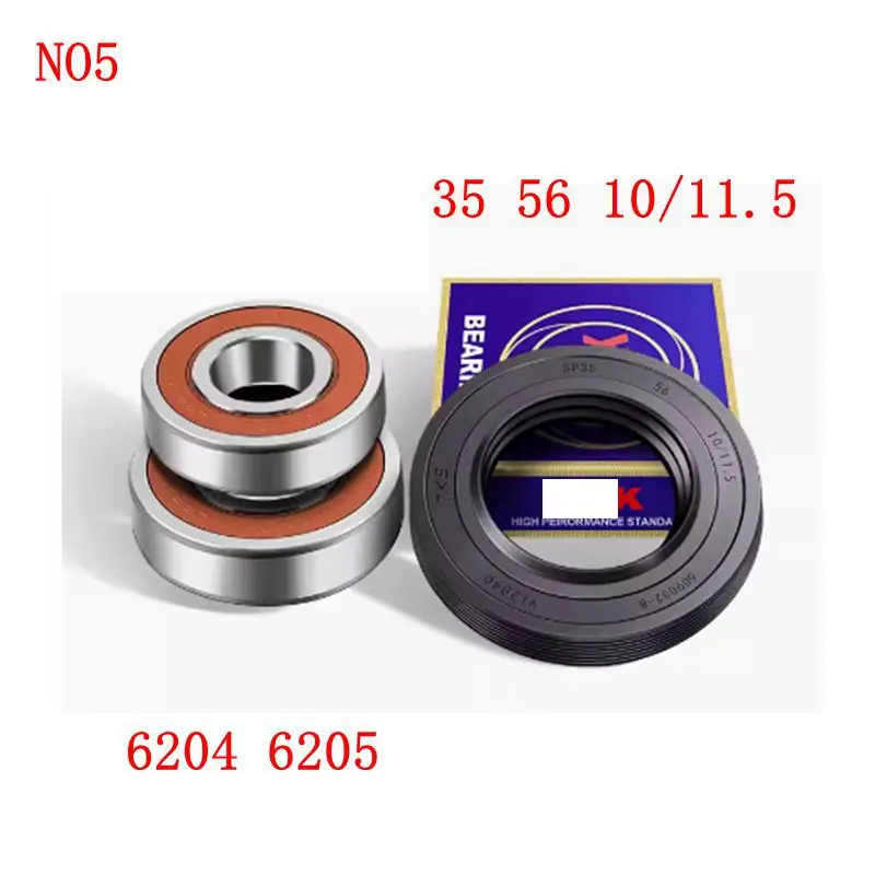 For Haier drum washing machine Water seal and bearings 6203 6204 6205 6206 6207 6305 6306 6307 Oil seal Sealing ring parts