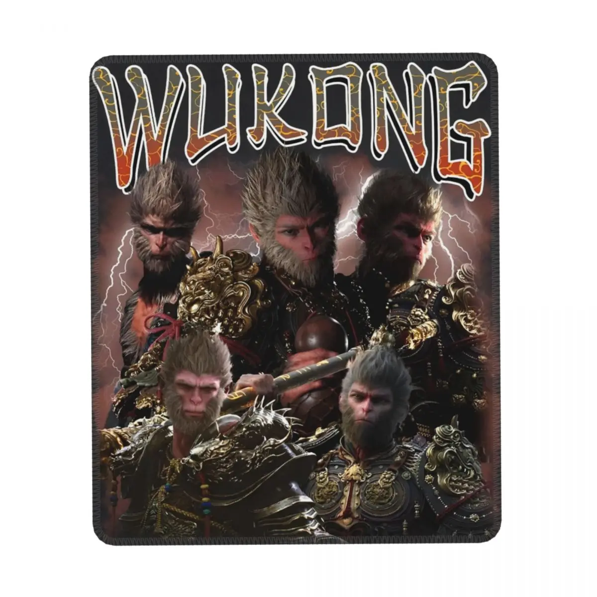 Black Myth Wukong Bootleg Mouse Pad Non-Slip Multi-size Laptop Desk Pad Mat For HomeBlack Myth Wukong Bootleg