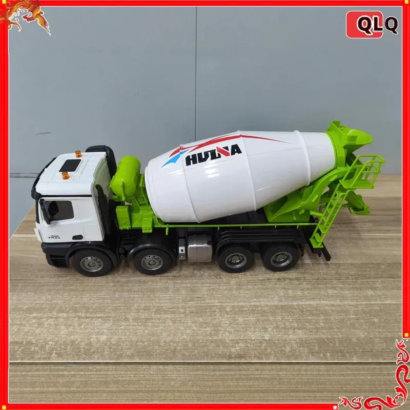 New Huina 1537 Alloy Remote Control 1:14 Full-Scale Wheel Heavy Engineer Dump Truck Mixer Rc Toy Children Birthday Gift