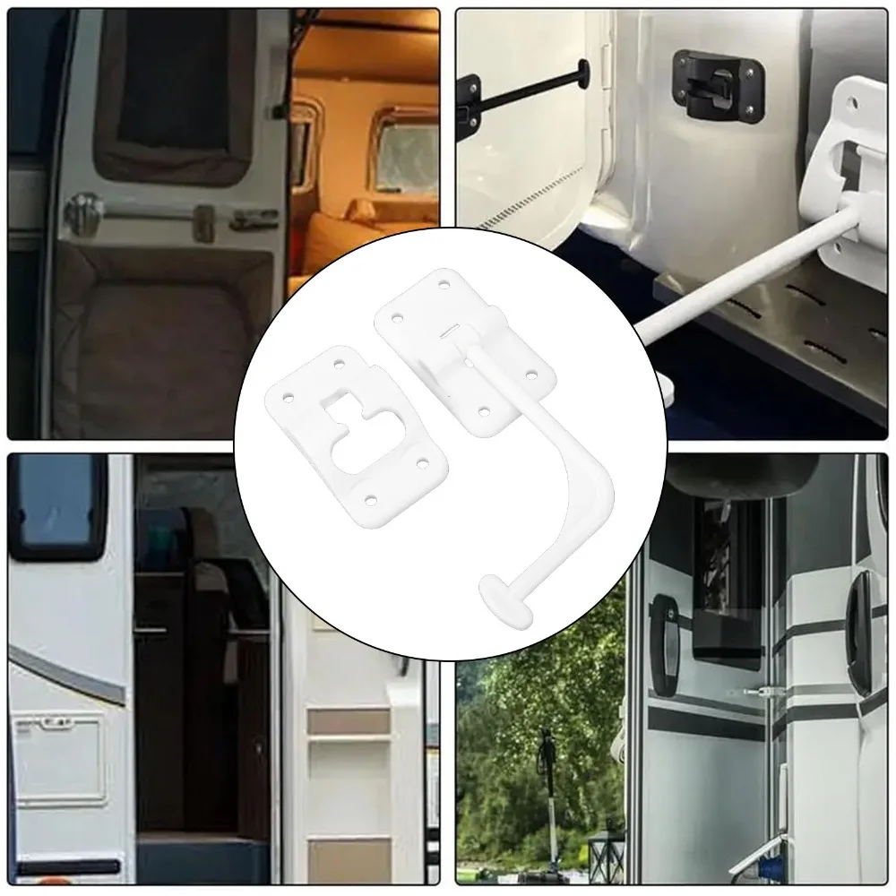 Durable With Screws RV Entry Door Holder T Style Design 90 Degree Catch Latch T Style Door Catch RV Cargo Door Holder For RV