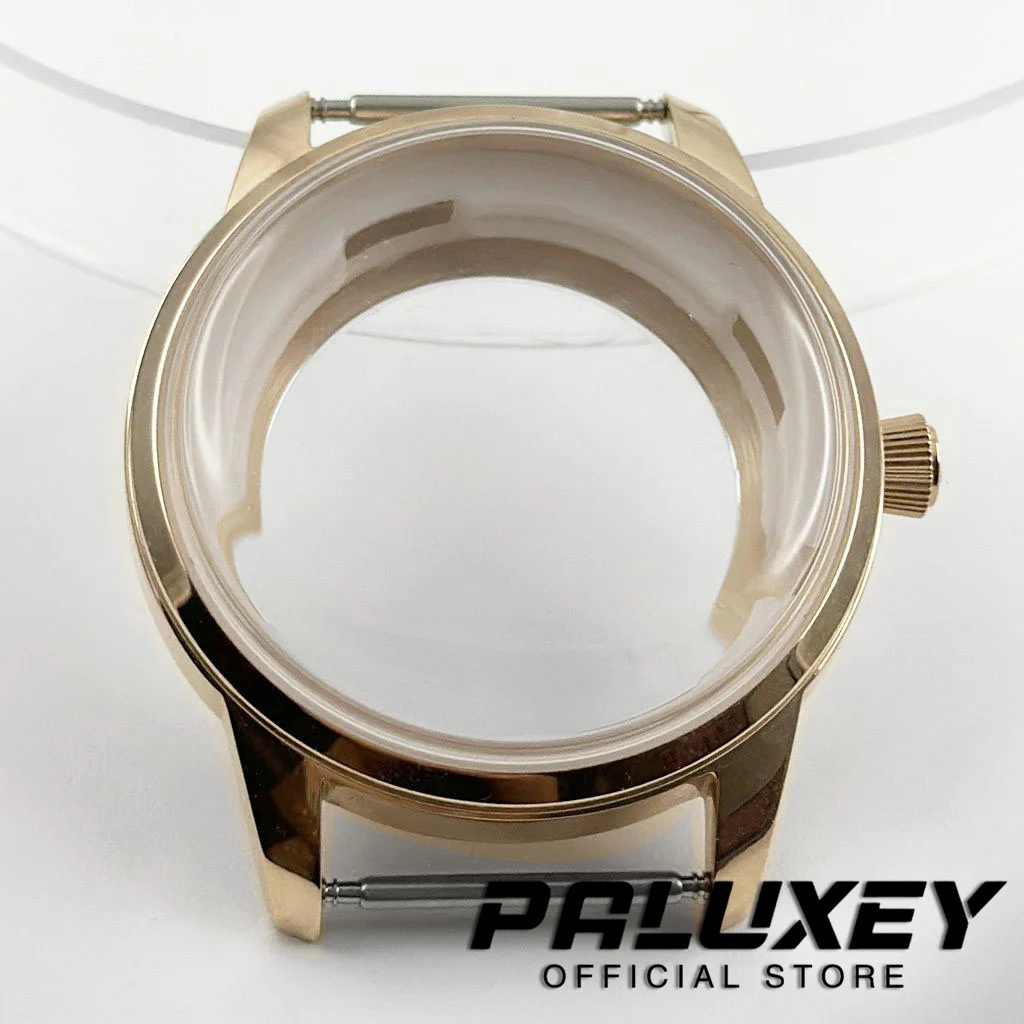 40 مللي متر كوكتيل ذهبي وردي من الفولاذ المقاوم للصدأ S ساعة تاج مناسبة لحركة NH34 NH35 NH36 NH38 NH39 NH70 NH72 4R35 4R36