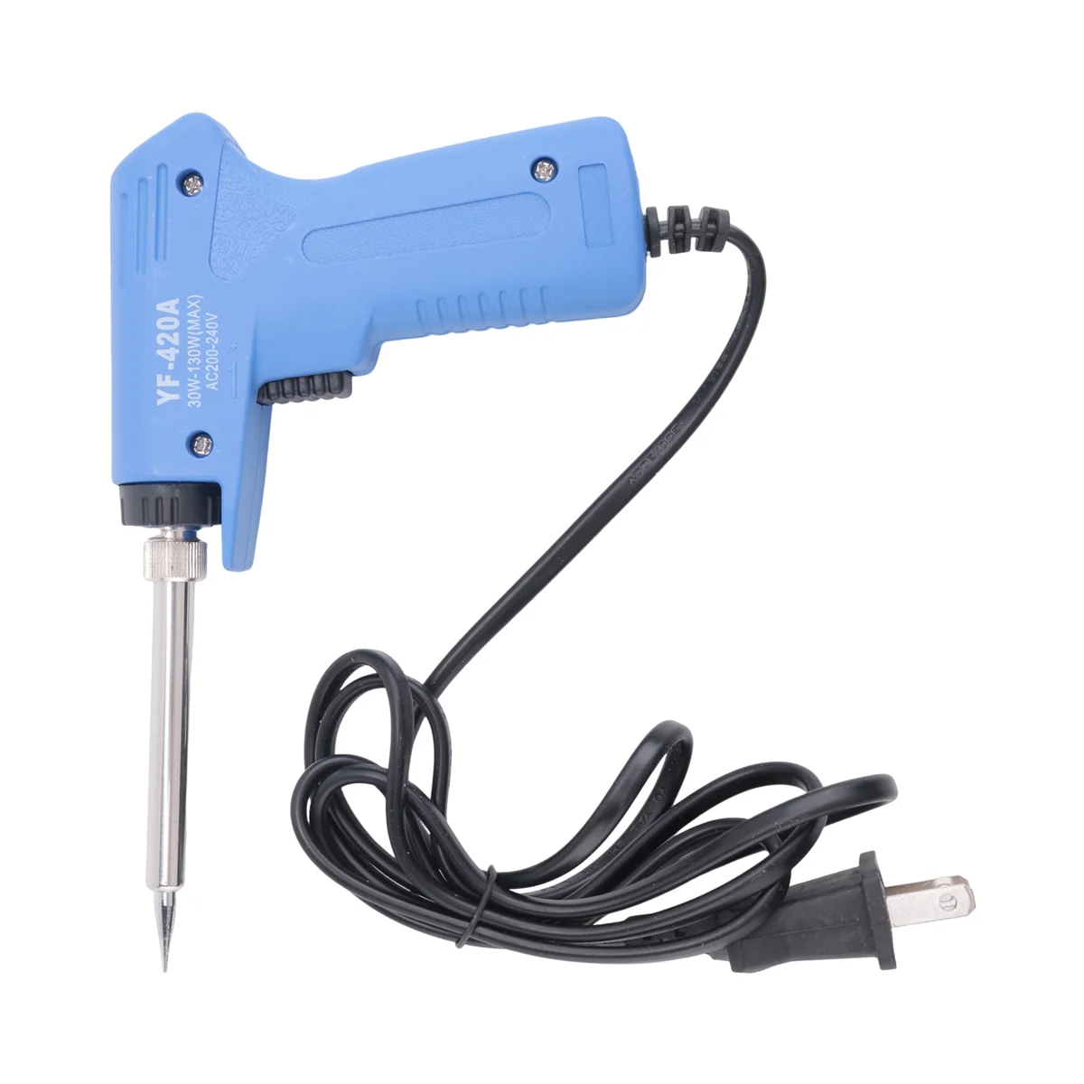 ABLJ220V 30W-130W profesional inoxidable doble potencia calentamiento rápido soldadura ajustable soldador eléctrico herramienta enchufe estadounidense