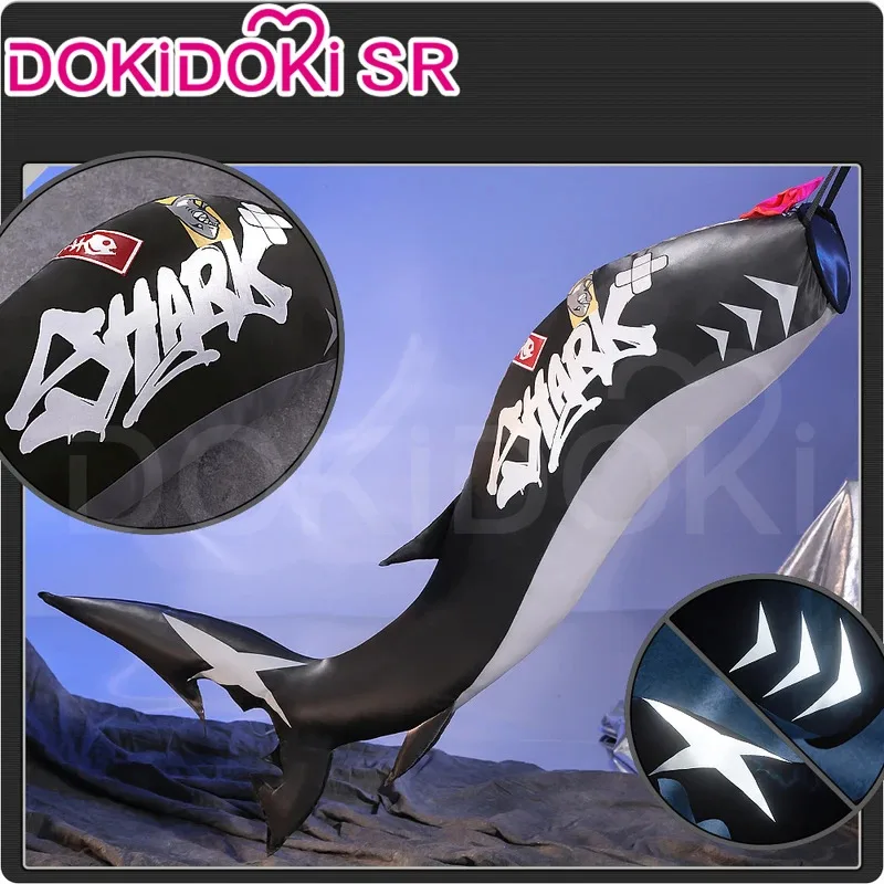 qq28LQIN STOCK Costume Game Zenless Zone Zero Cosplay DokiDoki-SR Women Maid Dress Ellen Joe Shark TailWig Hal