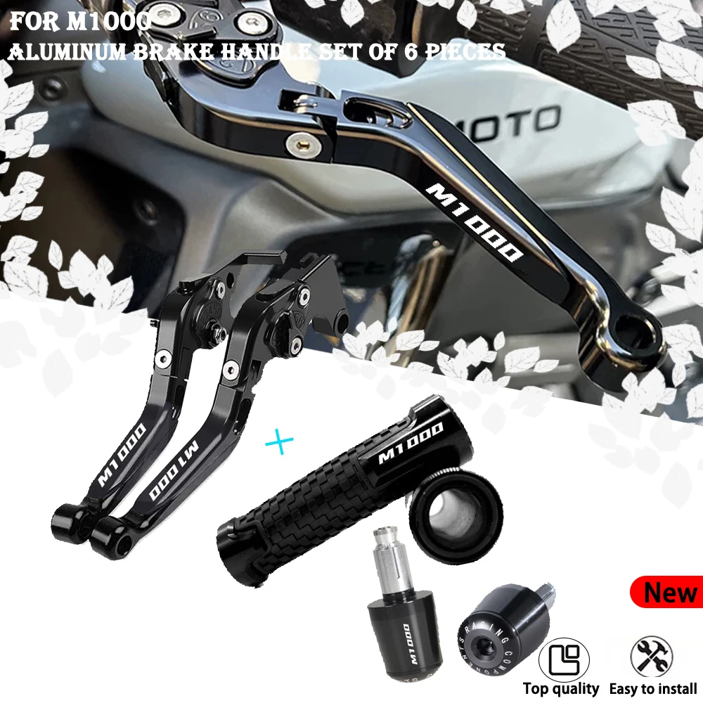 For M1000 2000 2001 2002 2003 2004 2005  Motorcycle Brake Clutch Levers Nice CNC Adjustable Clutch Brake Levers Handles Grips.