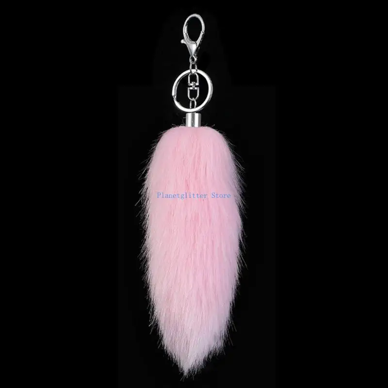 652b Soft Plush 16cm Faux Furs Animal Tail -keychen bag bage phone phone pendant stylish pendant #3