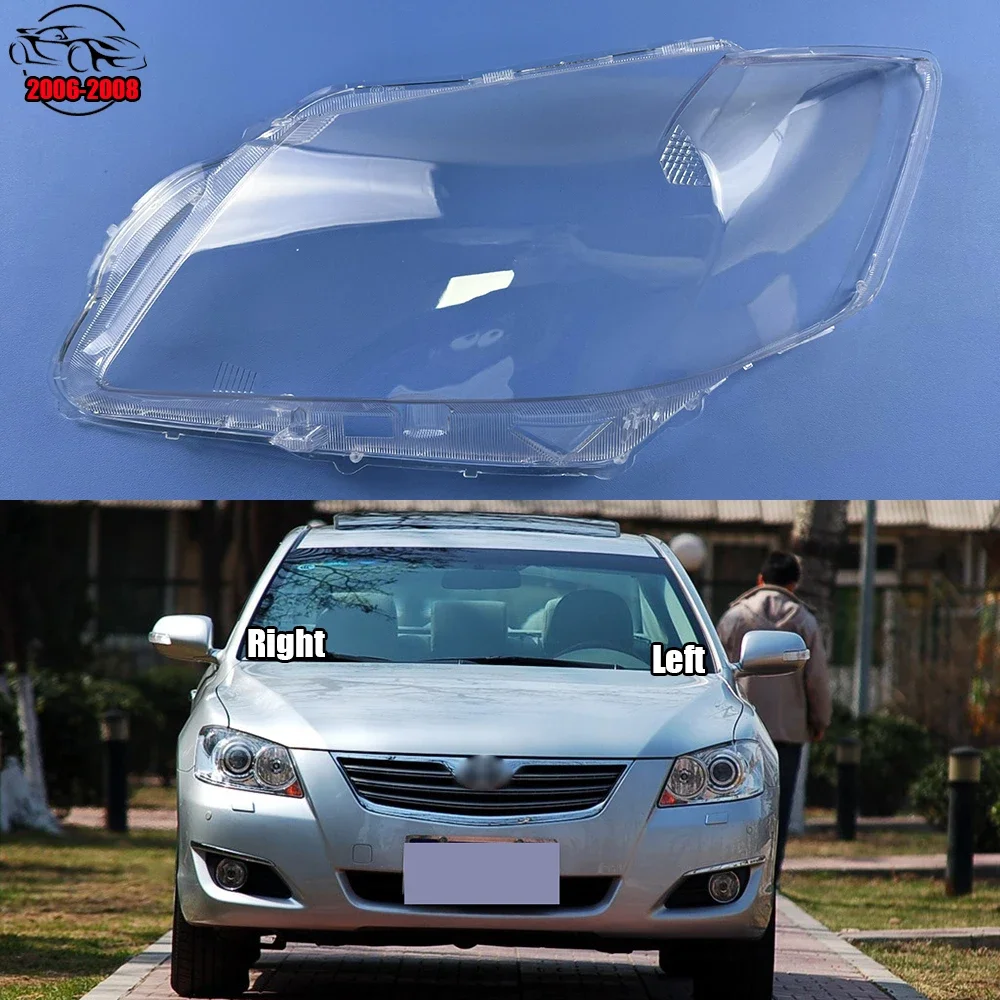 

For Toyota Camry 2006-2008 Headlamp Transparent Cover Headlight Shell Lampshade Case Plexiglass Replace Original Lens