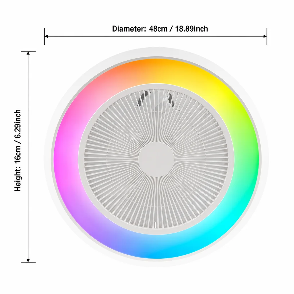 Yatak Odası için RGB LED Kısıl - Smart Ceiling Fan incelemesi ve fiyatı