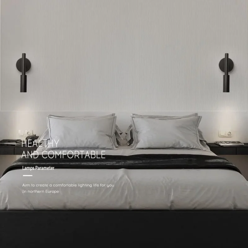 Simple style LED Wall Lamp Bedroom Bedside Lamp Living Room Wall Light Bulb For Hotel Corridor Aisle Staircase Household lamp