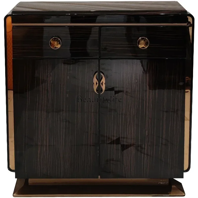 

ld33-*Italian light luxury shoe cabinet villa suite home club office model room solid wood locker