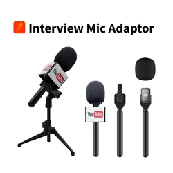 Intervista mic adapter microfono handheld adopter Mic Handle Adoptor cold shoe clip mini clip per DJI MIC 2/Boya Link/MOMA Lark