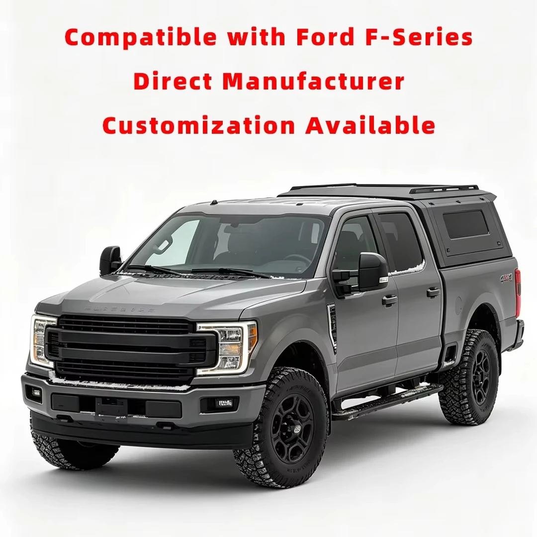 Pickup Truck Bed Cover Truck Bed Topper Truck Driver CapTruck Bed Cap Tonneau Cover for JEEPs Gladiator 5.5FT Pickup Canopy