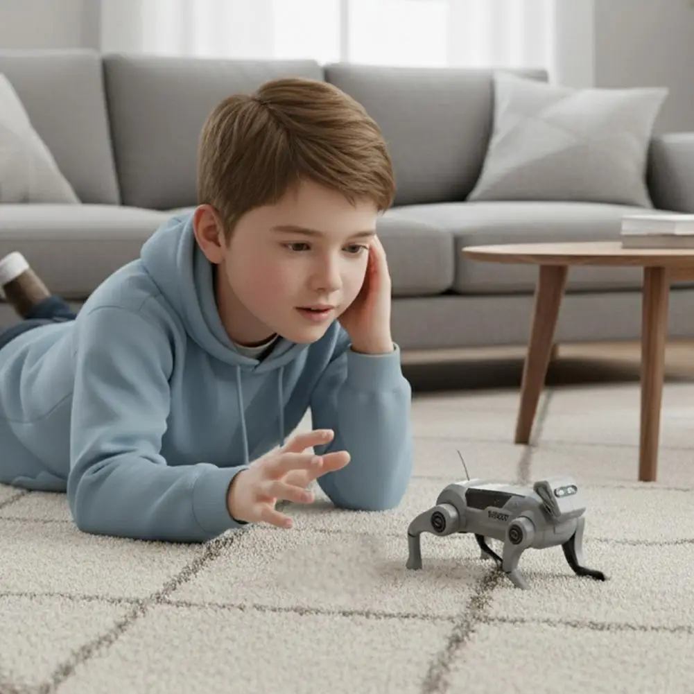 Robot Dog Toys DIY Assembly Toys Remote Control Walking And Climbing Intelligent Robot Dog Toy Gift For Children Y4T9 - view 5