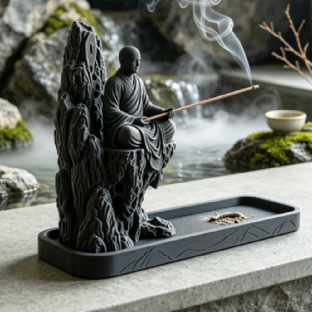 Incense Stick Holder - Подставка для благовоний «Горный монах»: 3D-печатный