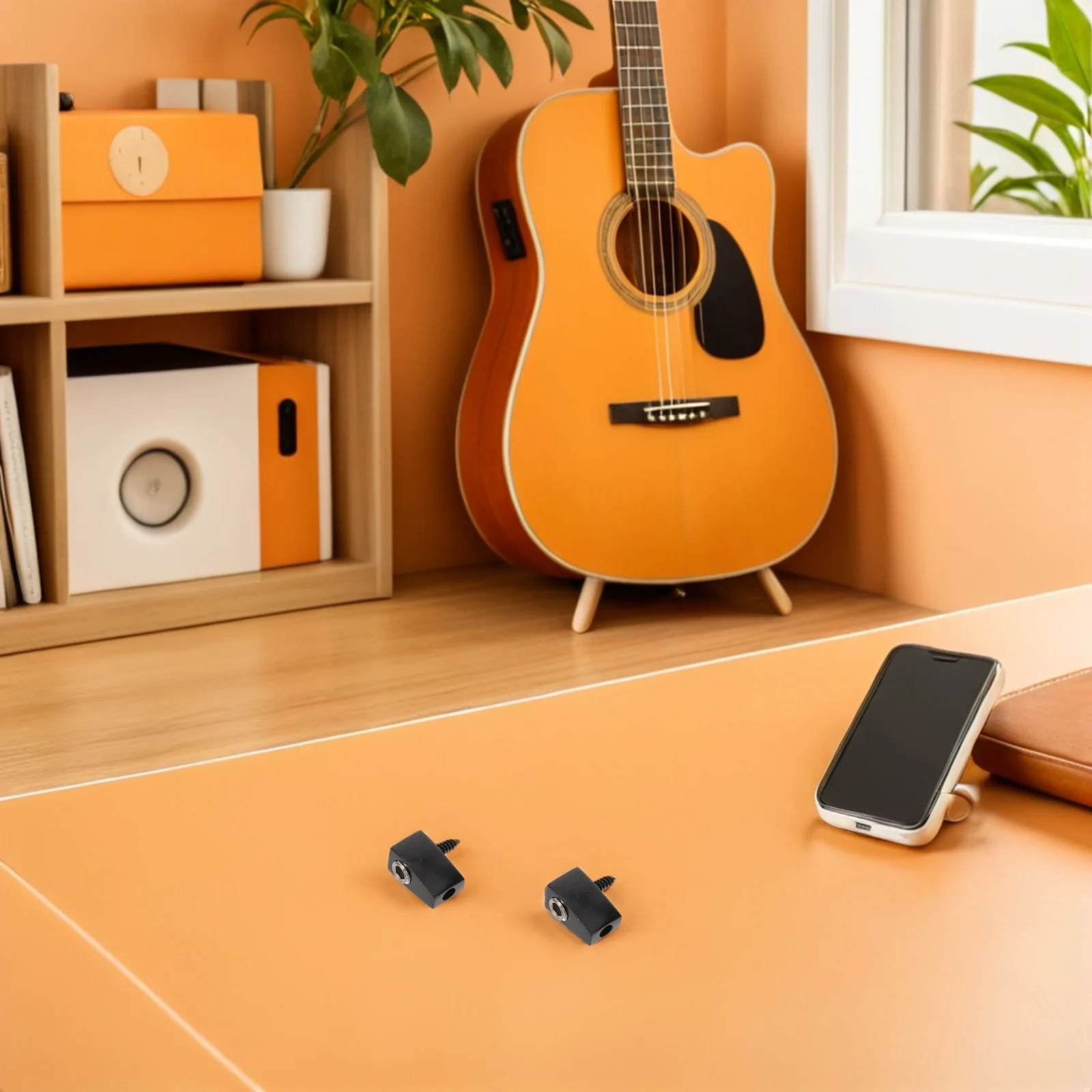 3Pcs Headless Guitar Locking Nut Electric Bass String Lock Metal Split Design Guitar Accessories Repair Replacement