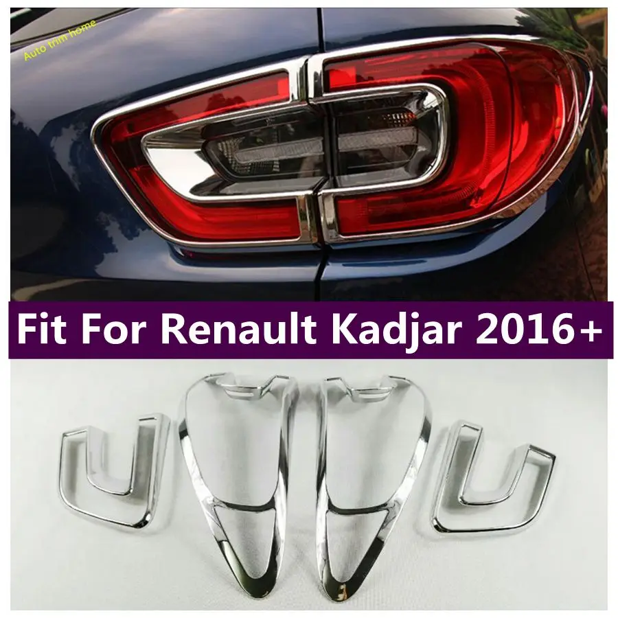 

ABS Rear Tail Lights Lamps Taillights Frame Decoration Cover Trim Fit For Renault Kadjar 2016 - 2018 Exterior Accessories