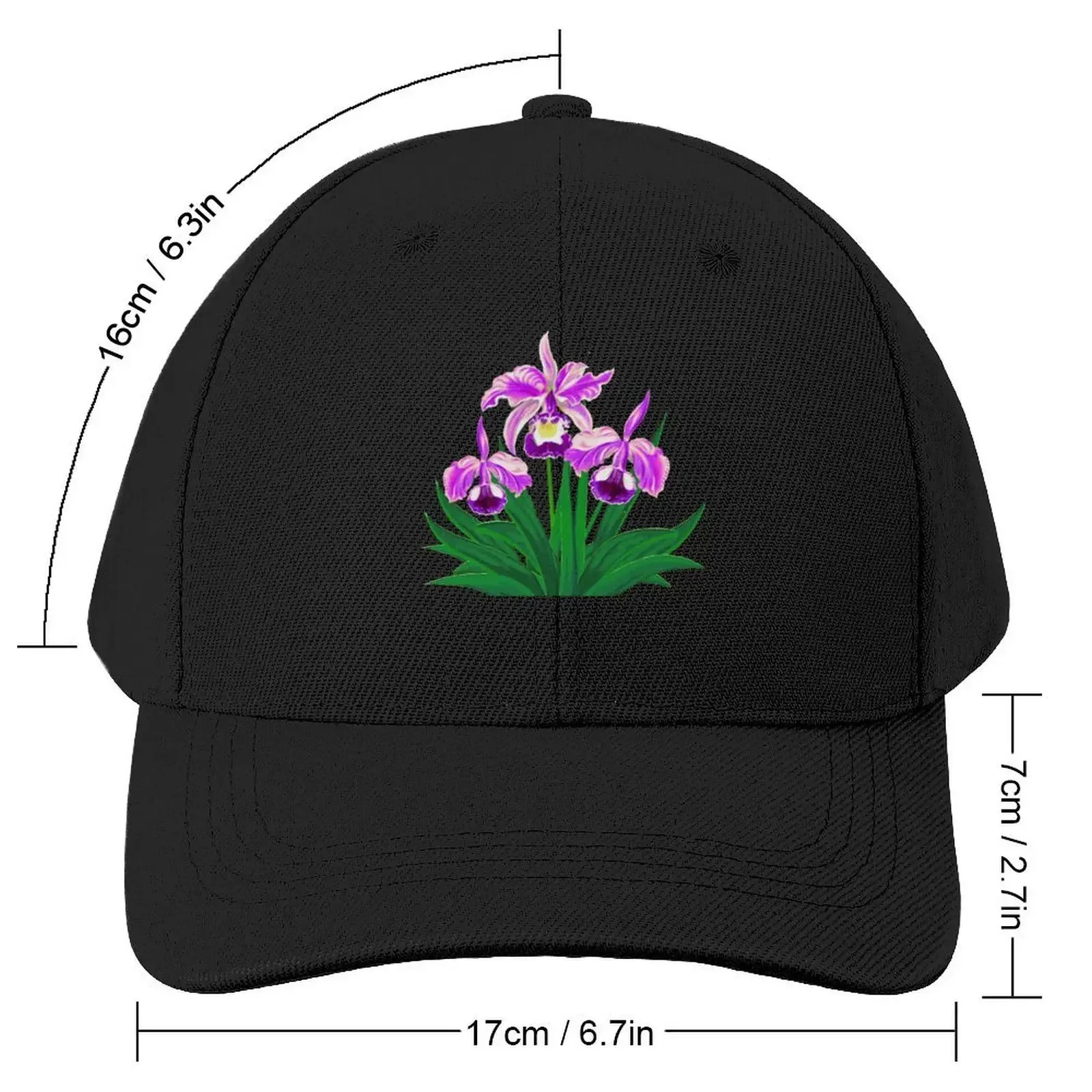 Wild Orchids - Light Purple Orchids and Foliage Baseball Cap tea Hat Golf Hat New Hat For Women Men's