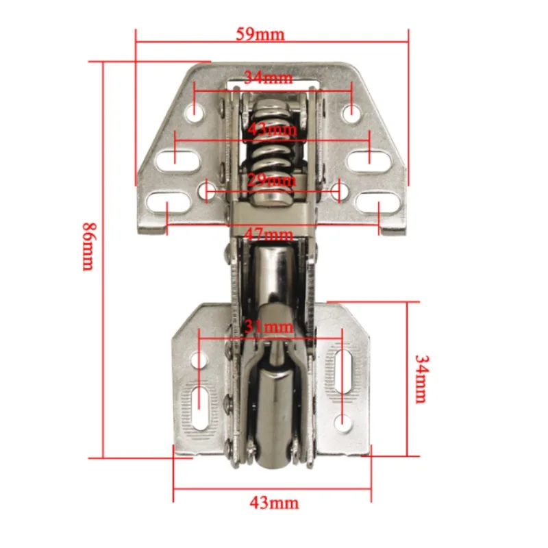 RV overhead cabinet door support hinge Spring Loaded Support Strut Cushioned damper Cabinet hydraulic buffer hinges