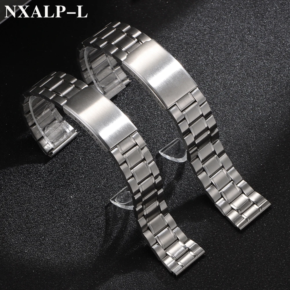 12 مللي متر 14 مللي متر 16 مللي متر 18 مللي متر 20 مللي متر 22 مللي متر 24 مللي متر الفولاذ المقاوم للصدأ حزام (استيك) ساعة ل Seiko ل رولكس معصمه الرجال النساء العالمي أساور حزام