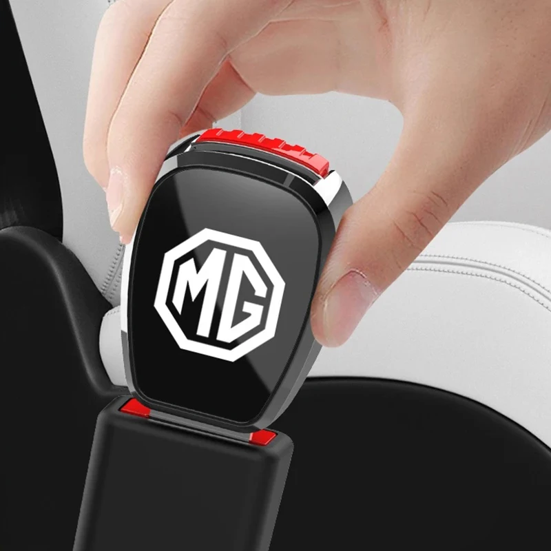 1Pc Metal Shell Car Seat Belt Extender Buckle Plug for MG ZS EV HS EHS PHEV MG3 MG4 MG5 MG6 MG7 GT Safety Belt Extension Adapter