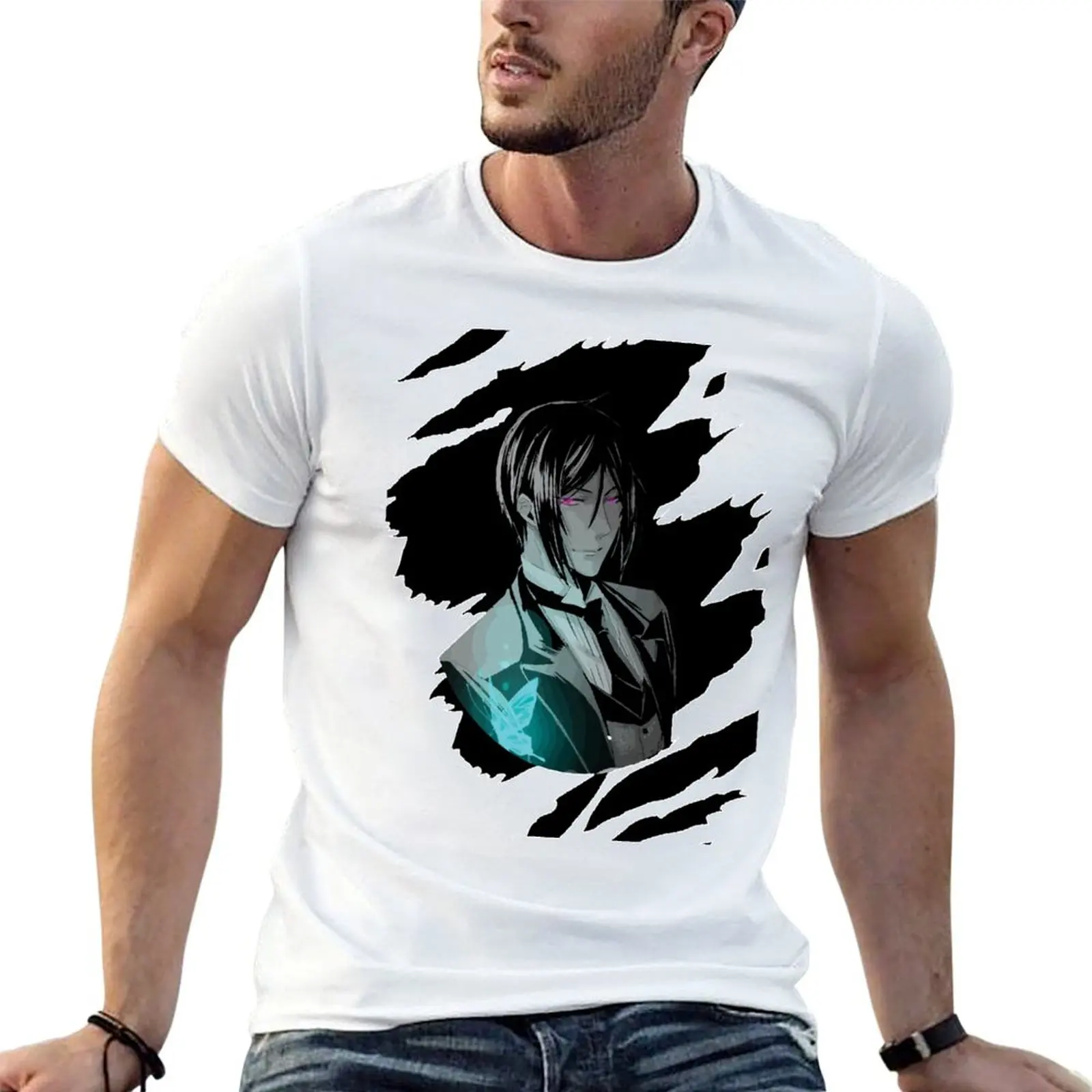 Seb Black Butler T-Shirt t shirt man cotton cotton t shirts man 100% man t shirt designer T-shirt