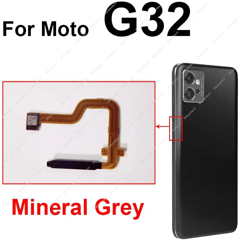 Home Button Fingerprint Sensor Flex Cable For Motorola Moto G22 G32 G42 G52 G72 G82 Home Touch ID Sensor Flex Ribbon Repair Part