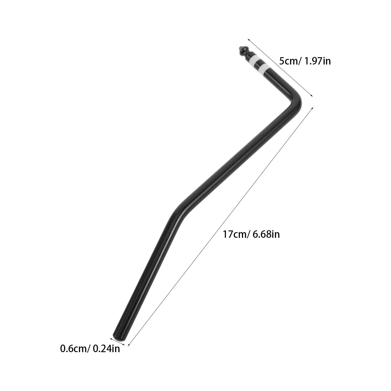 3Pcs Black Metal Tremolo Arm for Electric Guitar Direct Insert Vibrato Bar High Sensitivity Pitch Modulation Guitar Bridge Parts