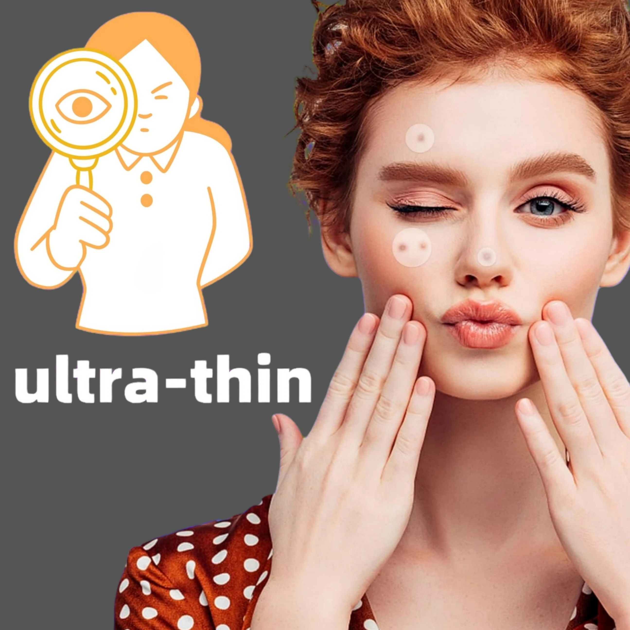 360/1080-حزمة من رقع حب الشباب غير المرئية |   الأحجام المختلطة، خيارات مرنة