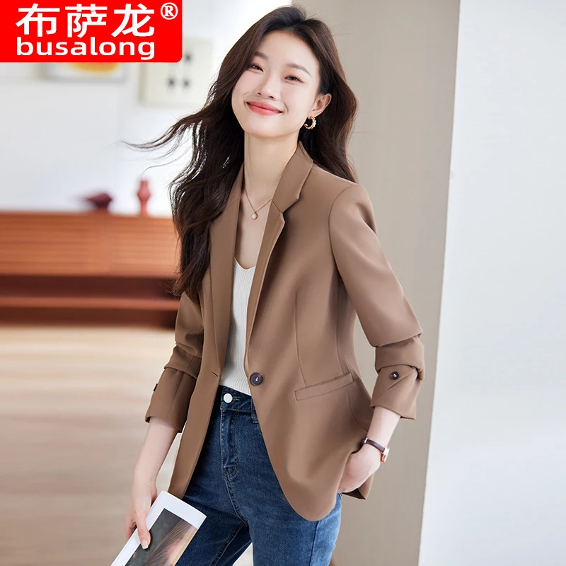 

2026New style blazer with a business vibe, long-sleeved professional women's suit, formal women's jacket, workwear8809