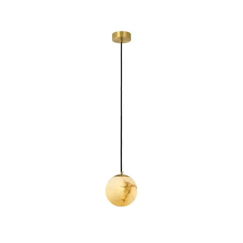 Nordic Minimalist Natural Marble Pendant Light for Bedroom Bedside Light Bar Counter Dining Room Study Ceiling Lamp view 6