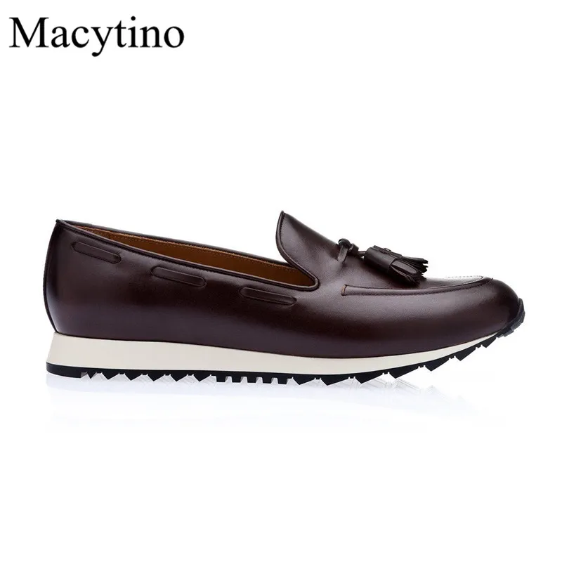 Boat Bottom Tassel Decoration Ladies Shoes Round Toe Chunky Heel Low Heel Shoes Spring and Autumn Fashion Party Shoes