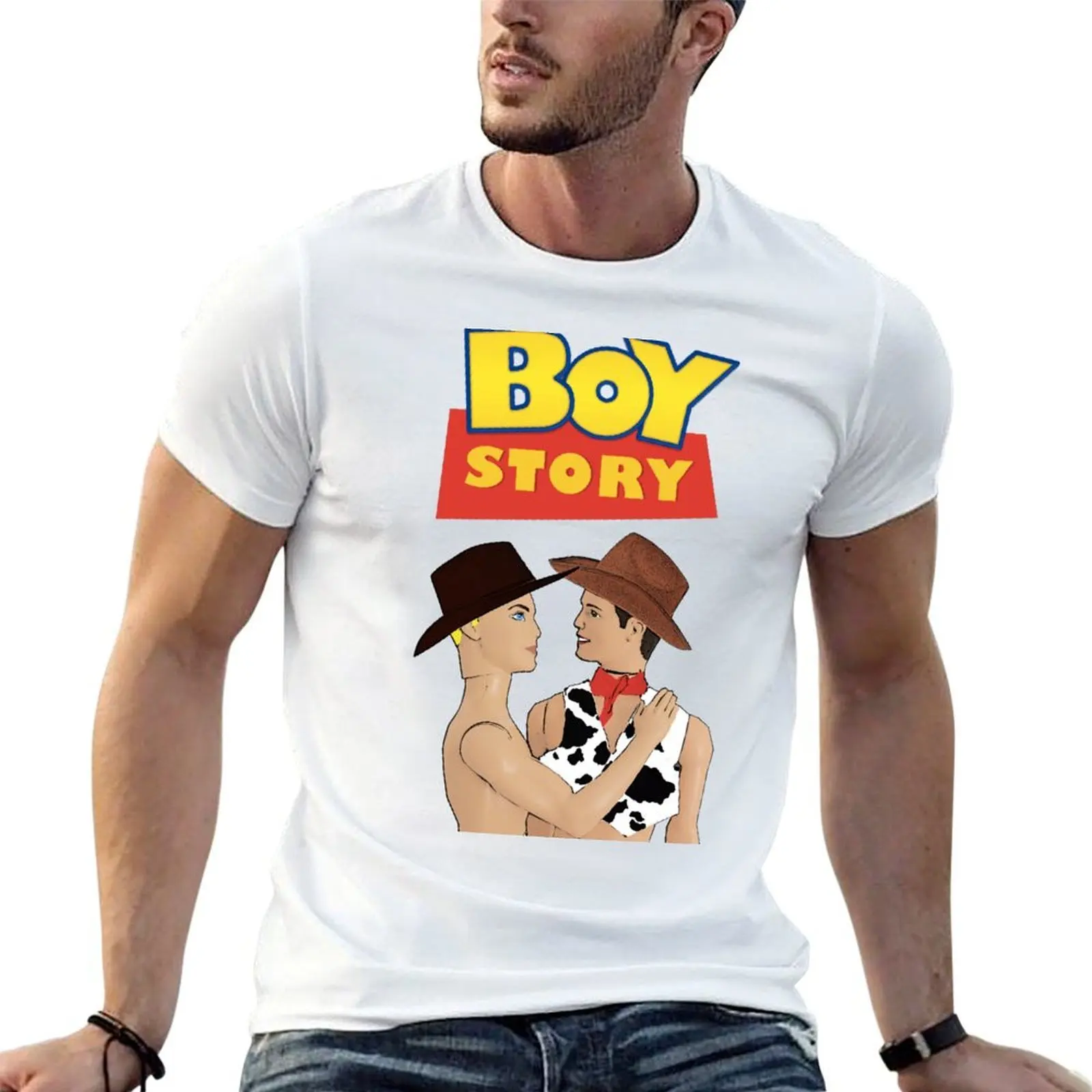 Boy Story! Funny, Gay Interest, LGBT, Design, Gay Art! Queer Art! Funny Gay Art! T-Shirt